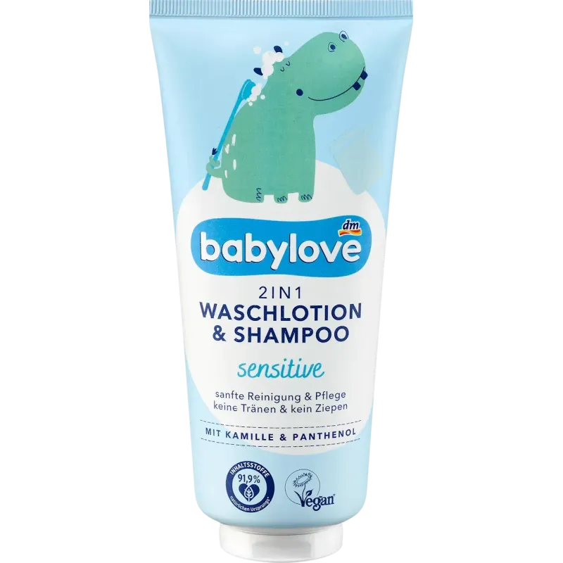 Șampon pentru copii și loțiune de duș și spălat 2-în-1, 200 ml