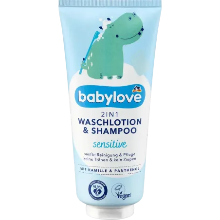 Șampon pentru copii și loțiune de duș și spălat 2-în-1, 200 ml