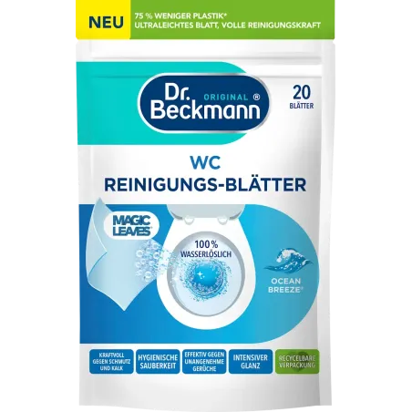 Foi de curățat pentru toaletă Ocean Breeze, 20 bucăți