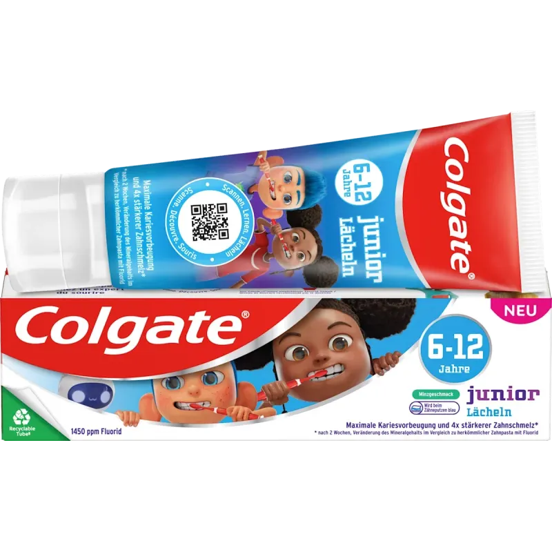 Pastă de dinți pentru copii, Junior Smile 6-12 ani, 75 ml