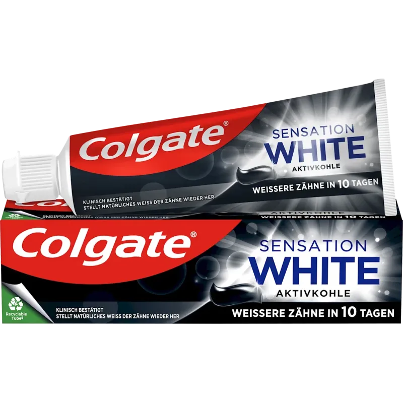 Pastă de dinți Sensation White cu cărbune activ, 75 ml