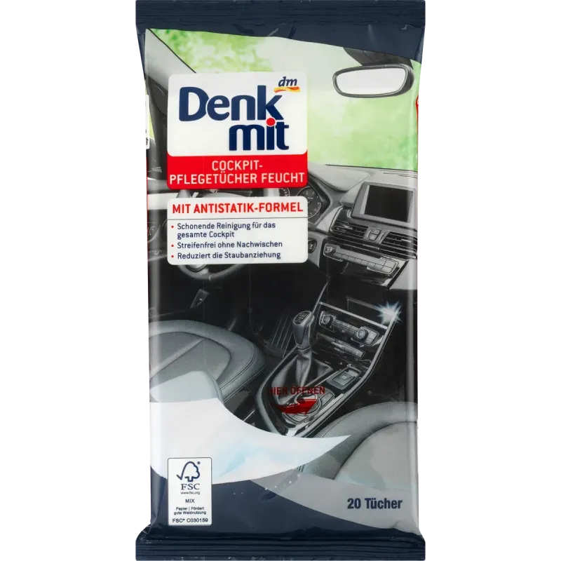 Șervețele umede de curățare pentru îngrijirea mașinii, 20 buc