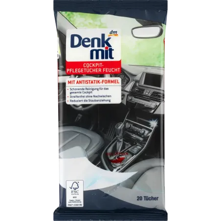 Șervețele umede de curățare pentru îngrijirea mașinii, 20 buc