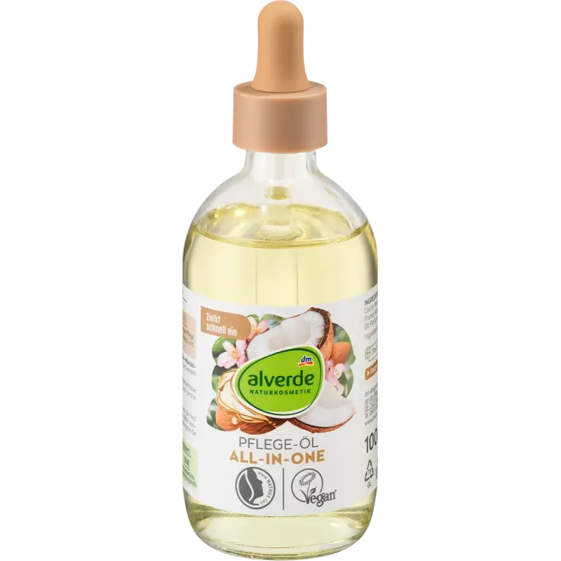 Ulei de îngrijire multifuncțional cu migdale și nucă de cocos, 100 ml