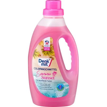 Detergent lichid colorat Summer Sunset, 30 WL