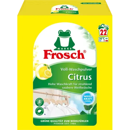 Detergent pudră puternic cu aromă de citrice, 22 W