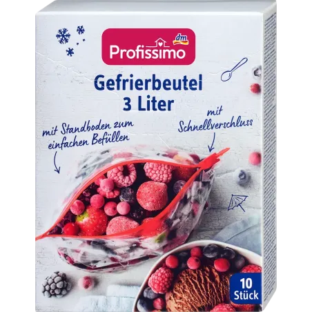 Pungi de congelare 3 l cu eliberare rapidă, 10 bucăți