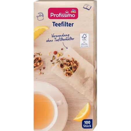 Filtre de ceai, 100 bucăți