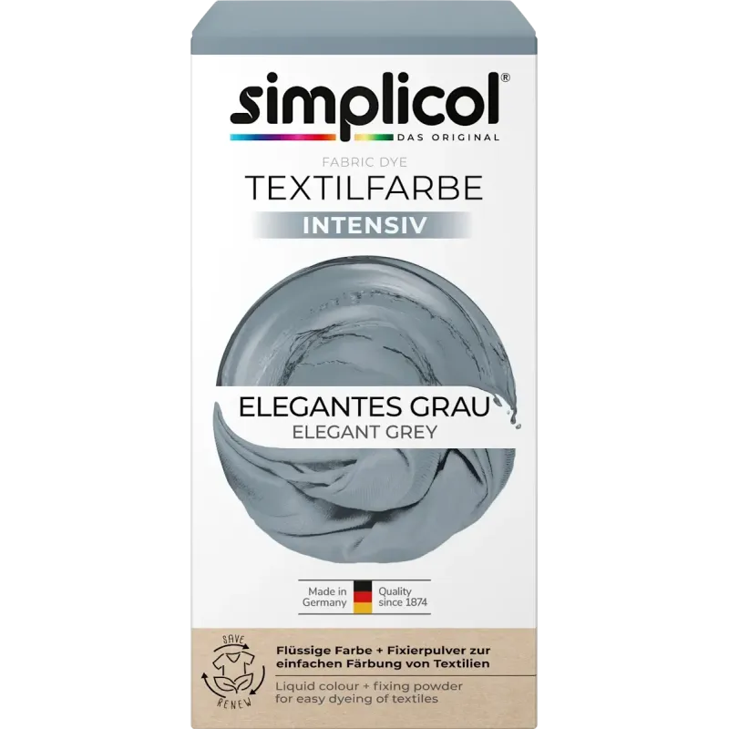 Culoare textilă gri elegant intens, 1 buc.