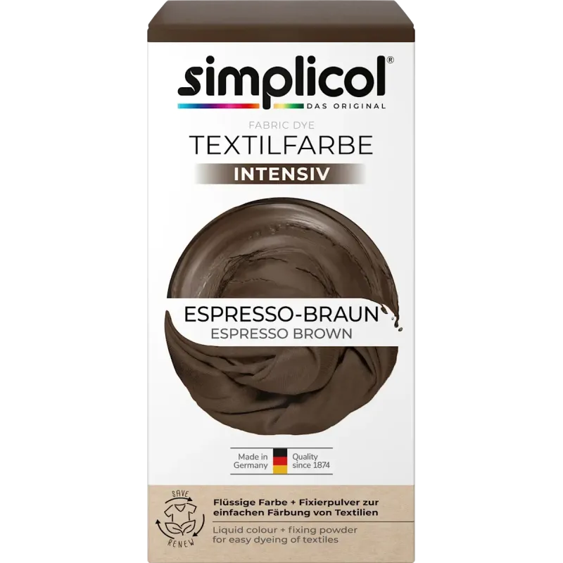 Vopsea textilă maro espresso intens, 1 buc.