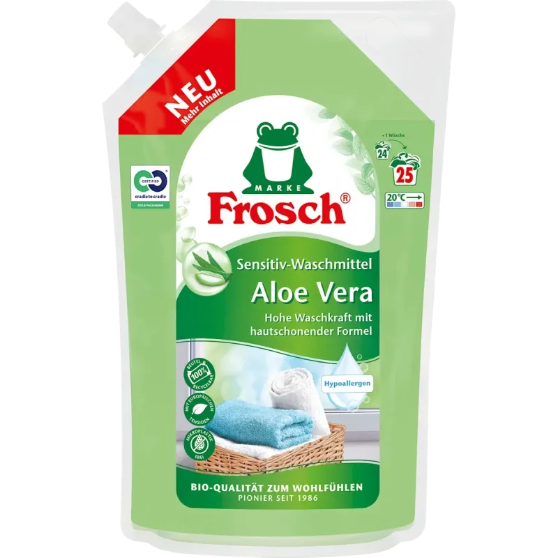 Detergent lichid puternic cu aloe vera, 25 Wl