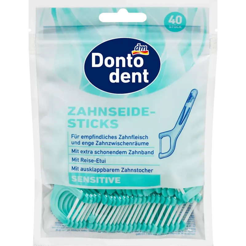 Bețișoare de ață dentară pentru dinți sensibili, 40 bucăți