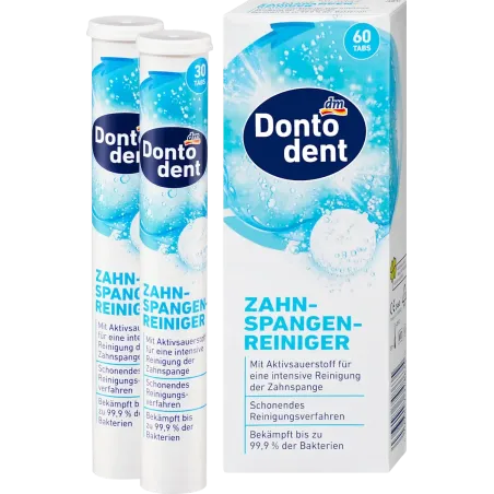 Tablete de curățare pentru aparate dentare, 60 buc.