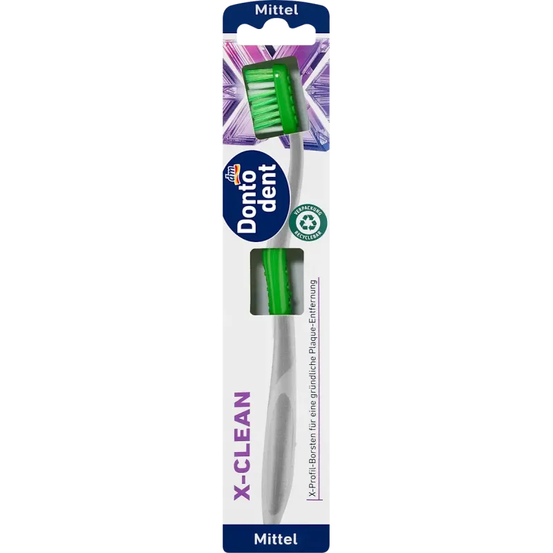 Periuță de dinți X-clean medie, 1 bucată