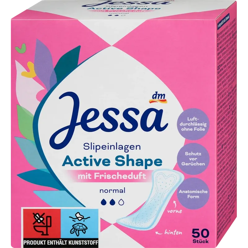 Absorbante pentru chiloți Active Shape cu parfum proaspăt, 50 bucăți