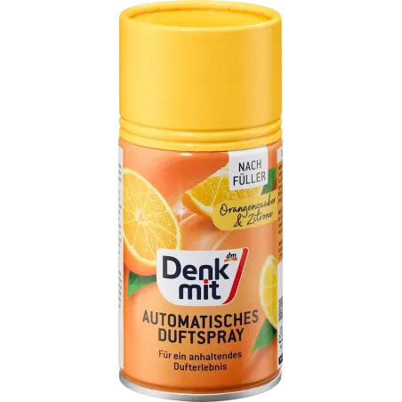 Odorizant de cameră automat, spray parfumat, portocale magice și lămâie, rezervă, 250 ml