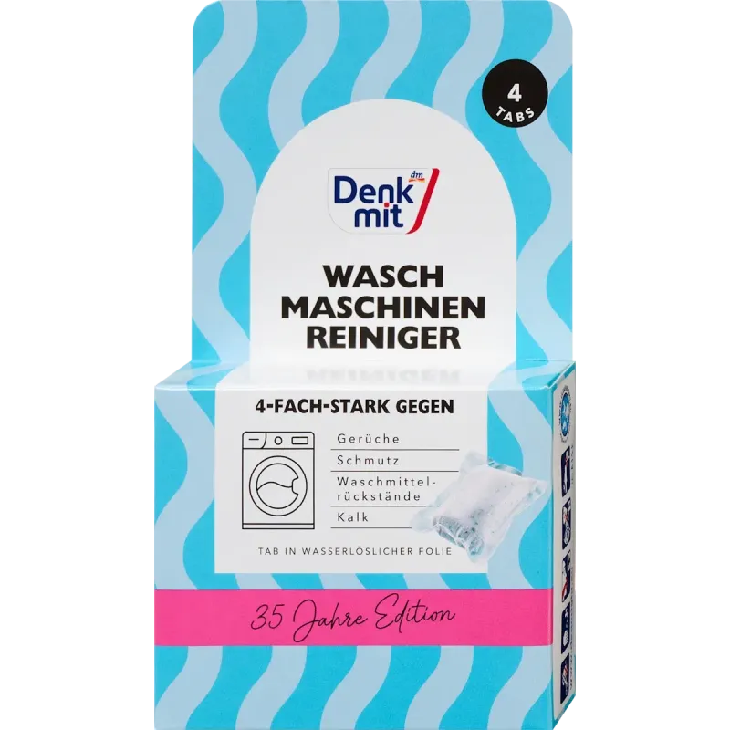 Soluție de curățare pentru mașini de spălat, putere 4x, 4 bucăți
