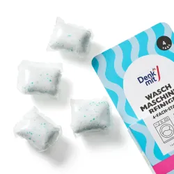 Soluție de curățare pentru mașini de spălat, putere 4x, 4 bucăți