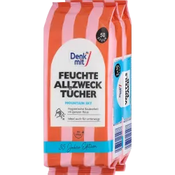 Șervețele umede universale Mountain Sky (2x50 buc), 100 buc