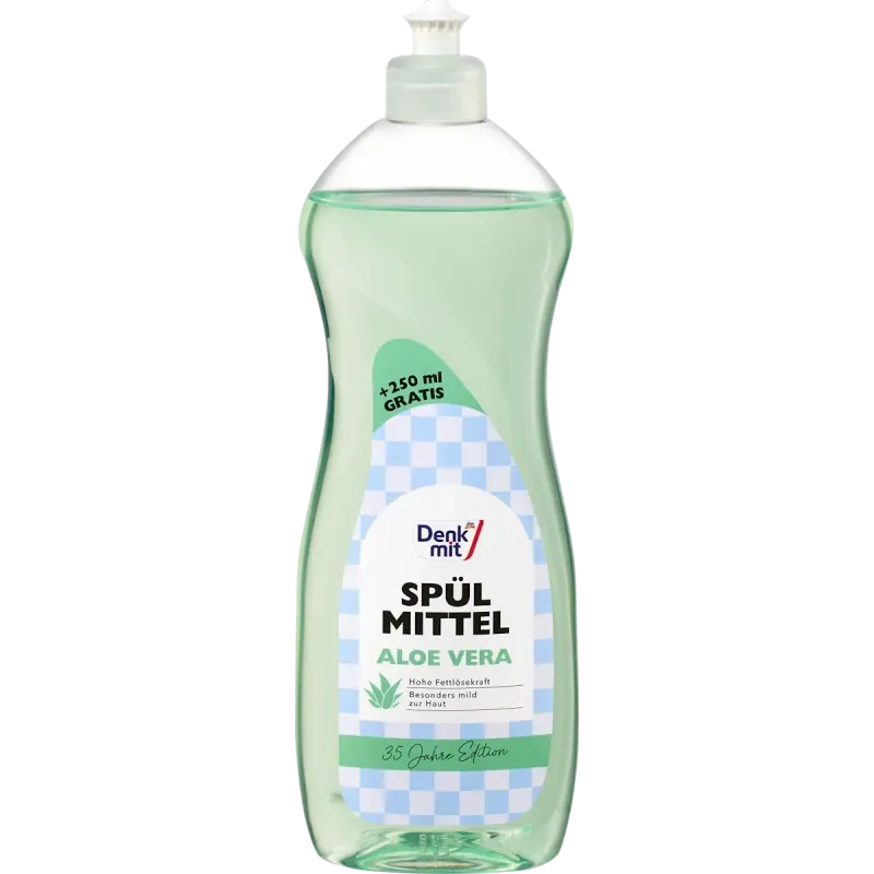 Detergent lichid de vase cu aloe vera (500+250 gratuit), 750 ml