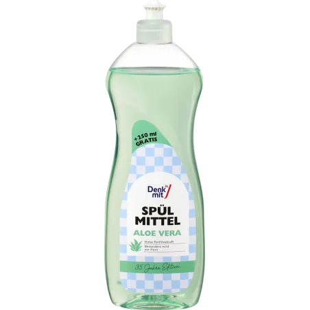 Detergent lichid de vase cu aloe vera (500+250 gratuit), 750 ml