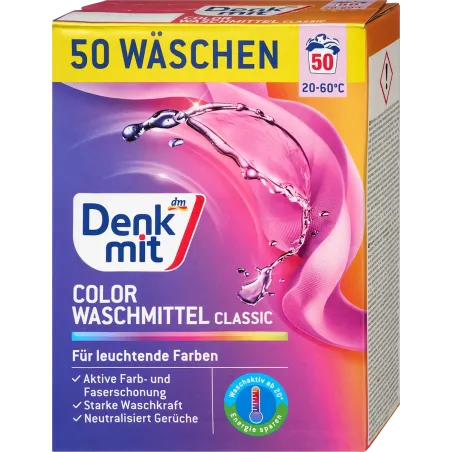 Detergent pudră colorat, 50 W