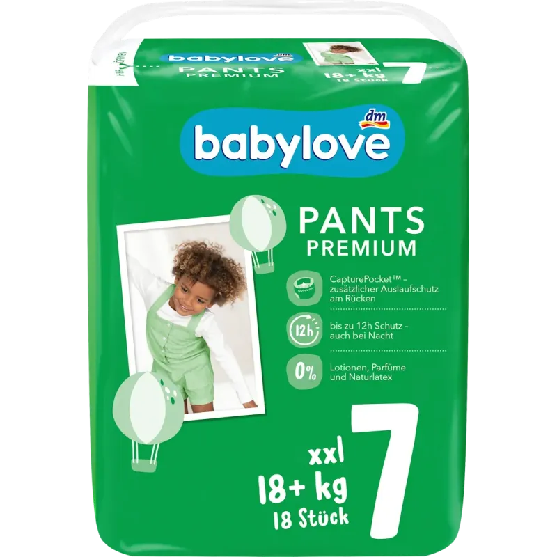 Pantaloni pentru bebelusi Marime premium 7, XXL, 18+ kg, 18 buc