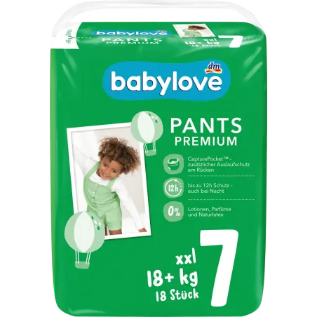 Pantaloni pentru bebelusi Marime premium 7, XXL, 18+ kg, 18 buc