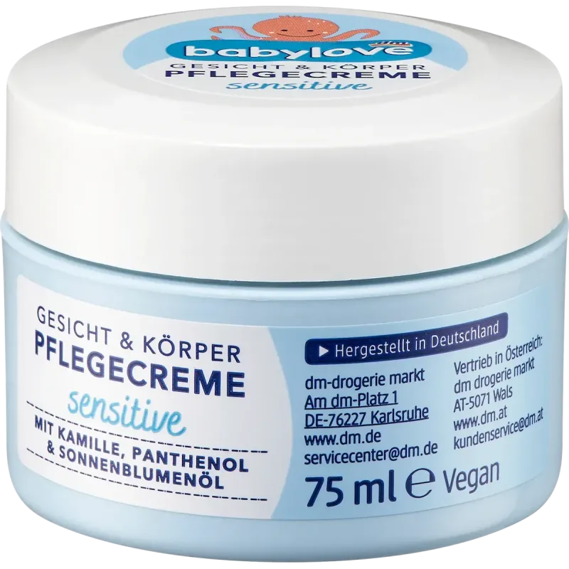 Cremă pentru îngrijirea bebelușilor, piele sensibilă, 75 ml