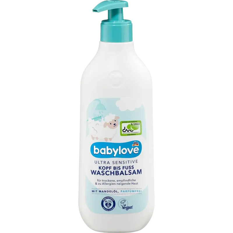 Balsam de curățare de la cap până în picioare ultra sensibil, 500 ml