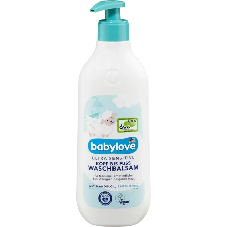 Balsam de curățare de la cap până în picioare ultra sensibil, 500 ml