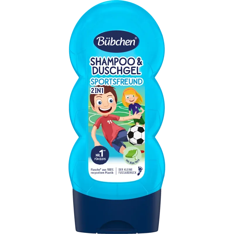 Șampon și gel de duș pentru copii 2 în 1 Sportsfreund, 230 ml