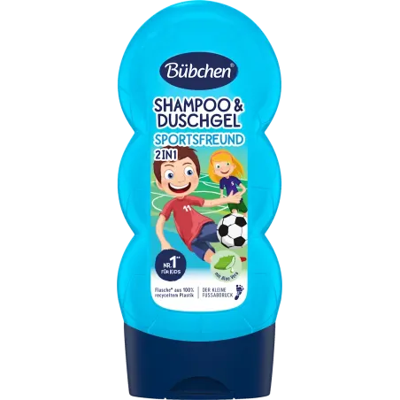 Șampon și gel de duș pentru copii 2 în 1 Sportsfreund, 230 ml