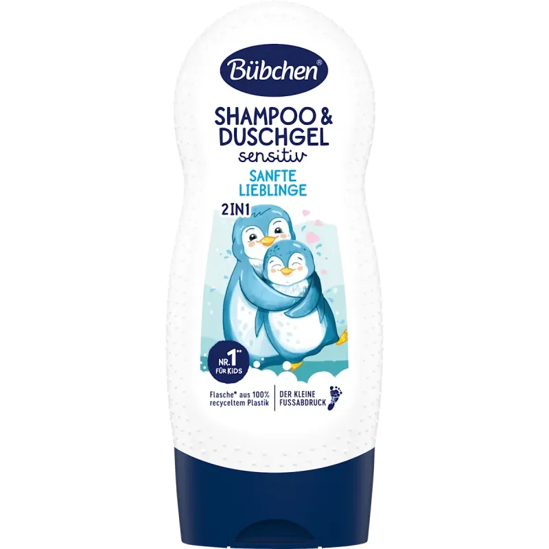 Șampon și gel de duș pentru copii 2 în 1 Gentle Favorites Sensitive, 230 ml