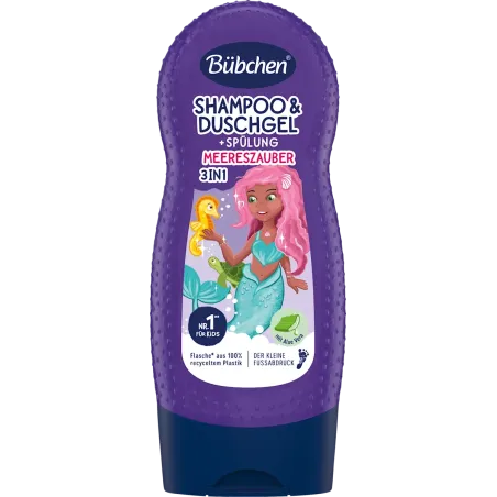 Șampon, gel de duș și balsam pentru copii 3 în 1 Sea Magic, 230 ml