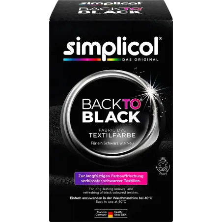 Vopsea textilă Back to Black, reînnoire culoare, 400 g