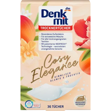 Cearșaf pentru uscător Cozy Elegance, 36 buc