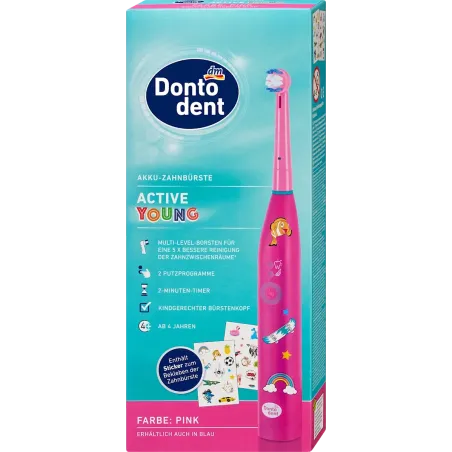 Periuță de dinți electrică pentru copii Active Young roz, 1 buc.