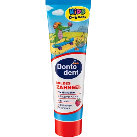 Pastă de dinți pentru copii, gel de dinți delicat, până la 6 ani, 100 ml