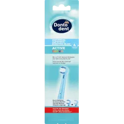 Capete de periuță universale Active Young albastre, 4 bucăți