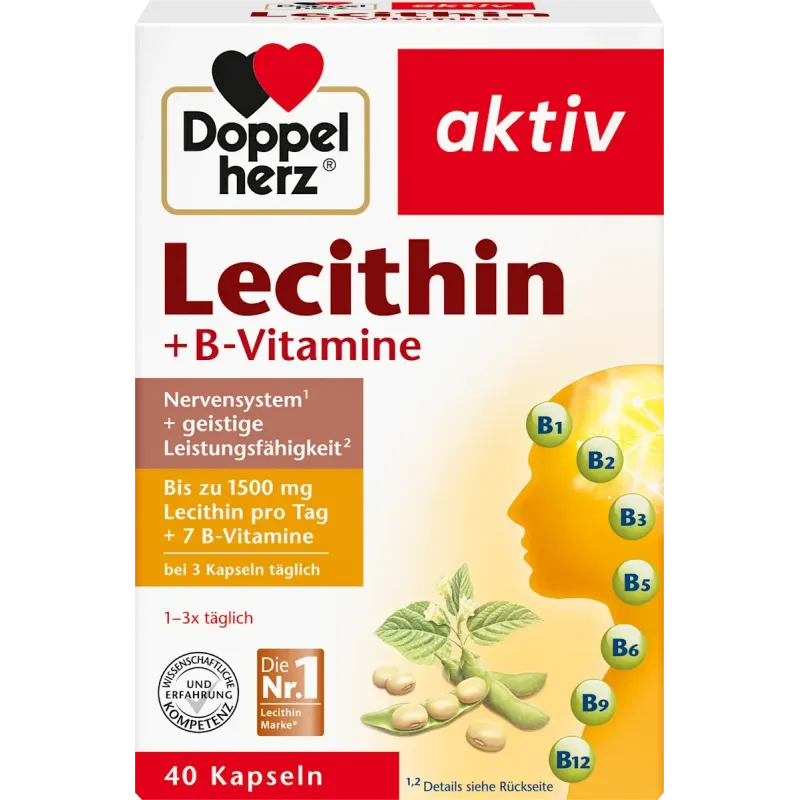 Capsule cu lecitină și vitamine B 40 buc, 41,6 g