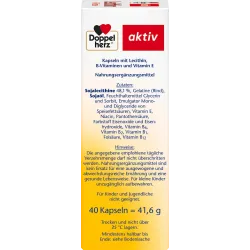 Capsule cu lecitină și vitamine B 40 buc, 41,6 g