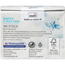 Pachet de rezervă pentru bețișoare de bumbac, 160 bucăți