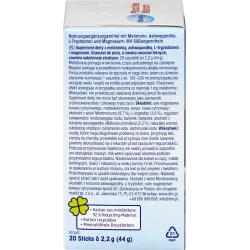 Granule pentru băutură de melatonină pe bază de plante, 20 de pliculețe, 44 g