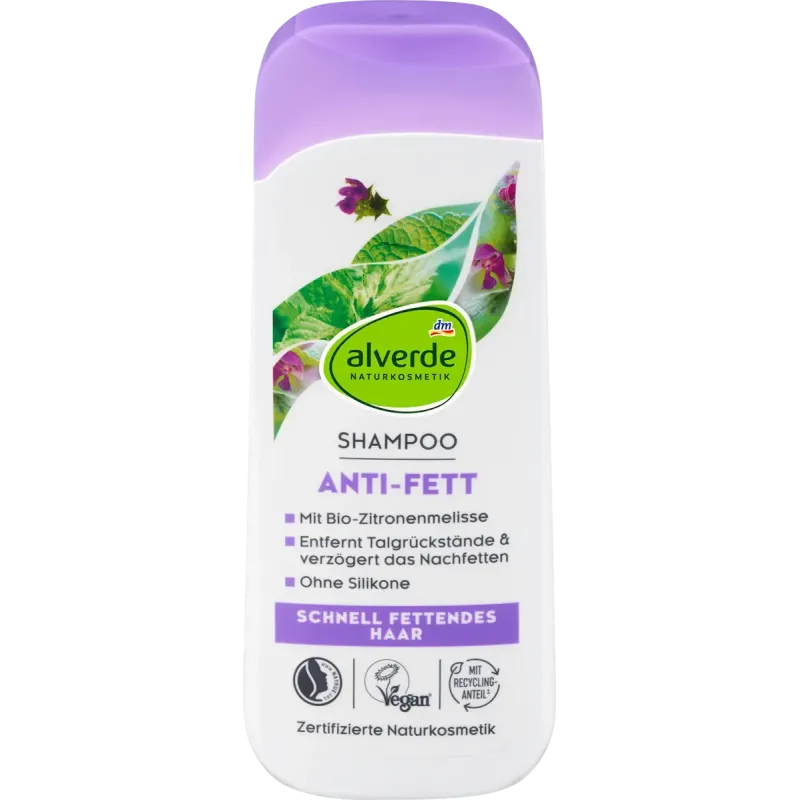 Șampon anti-grăsime cu urzică și balsam de lămâie, 200 ml