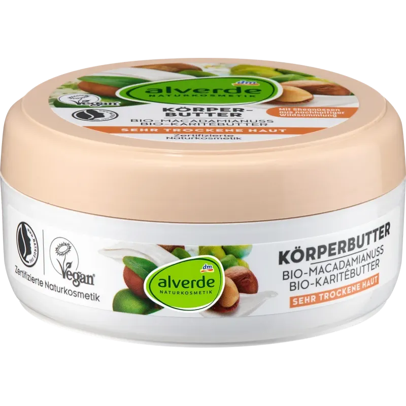 Unt de corp cu nuci de macadamia, 200 ml