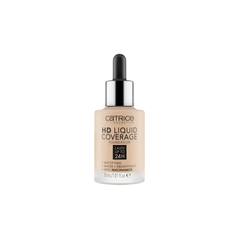 HD Liquid Coverage fond de ten 010 Light Beige, 30 ml