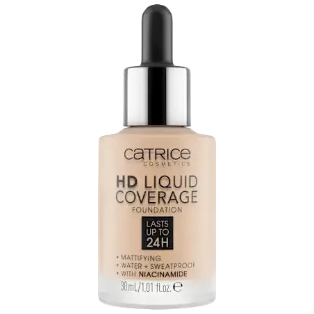 HD Liquid Coverage fond de ten 010 Light Beige, 30 ml