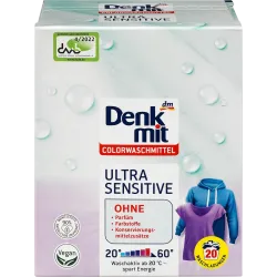 Pulbere Detergent Color Ultra Sensitive, 20 Wl