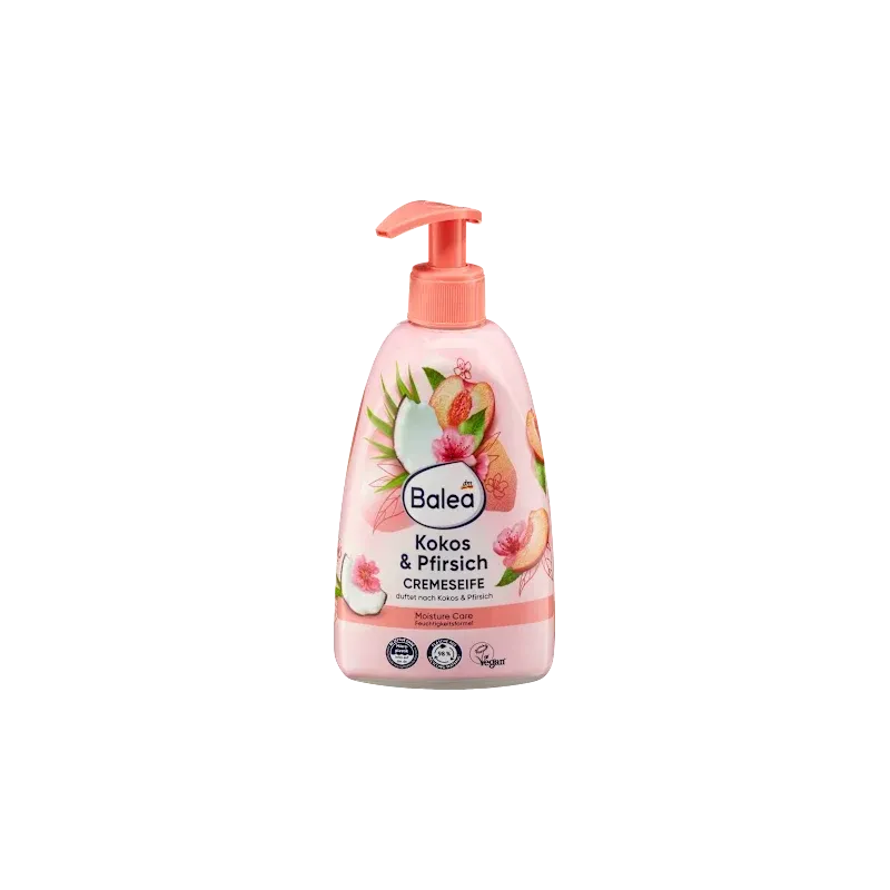 Săpun cremă Piersică și Nucă de Cocos, 500 ml